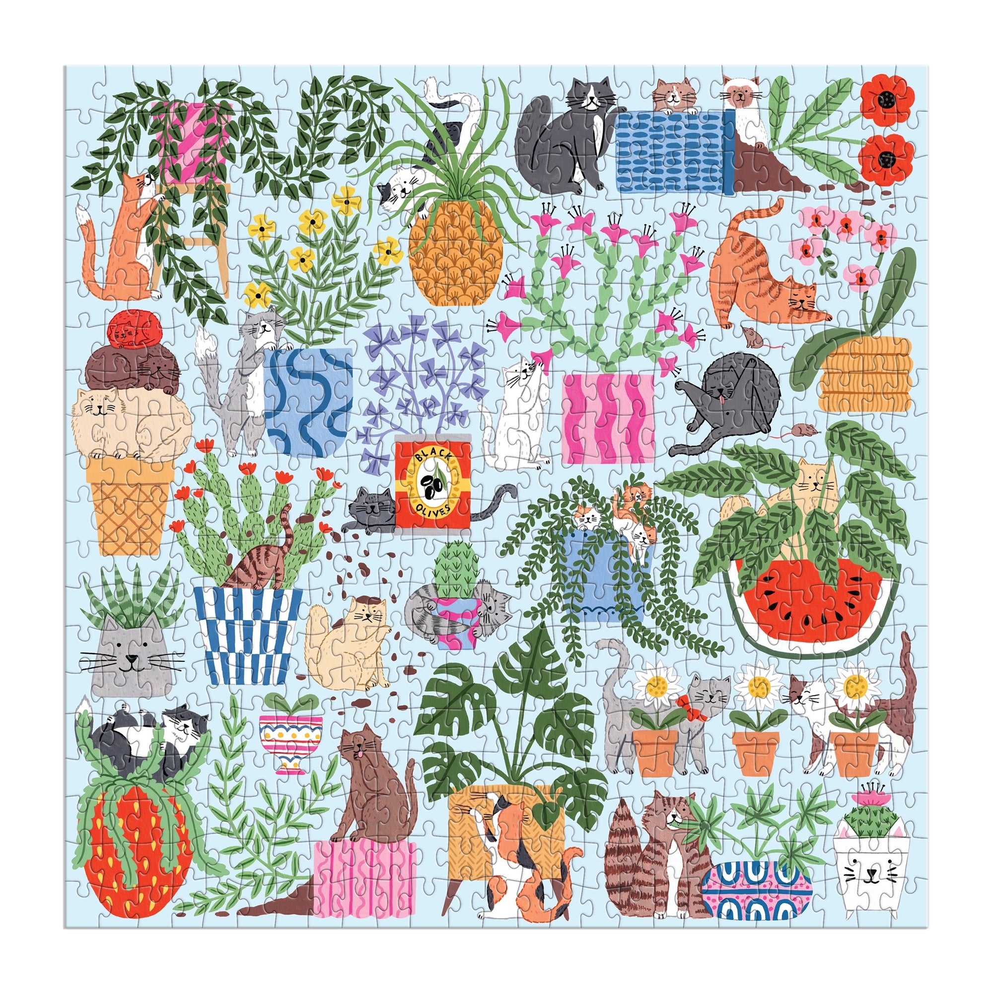 galison-cats-in-the-houseplants-puzzle-500-teile-katzen image 3