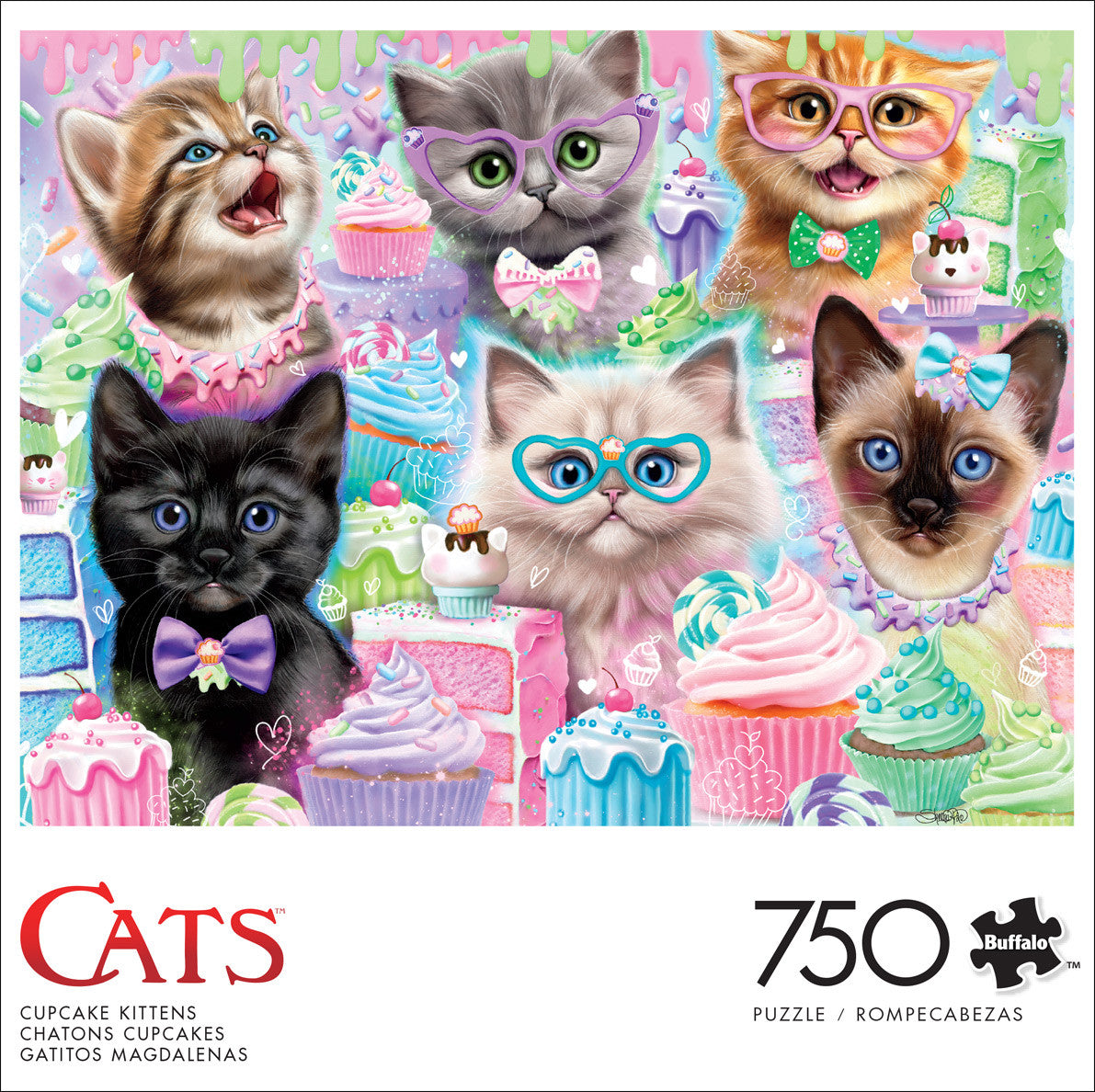 buffalo-games-cats-cupcake-kittens-puzzle-750-teile-pastell image 3