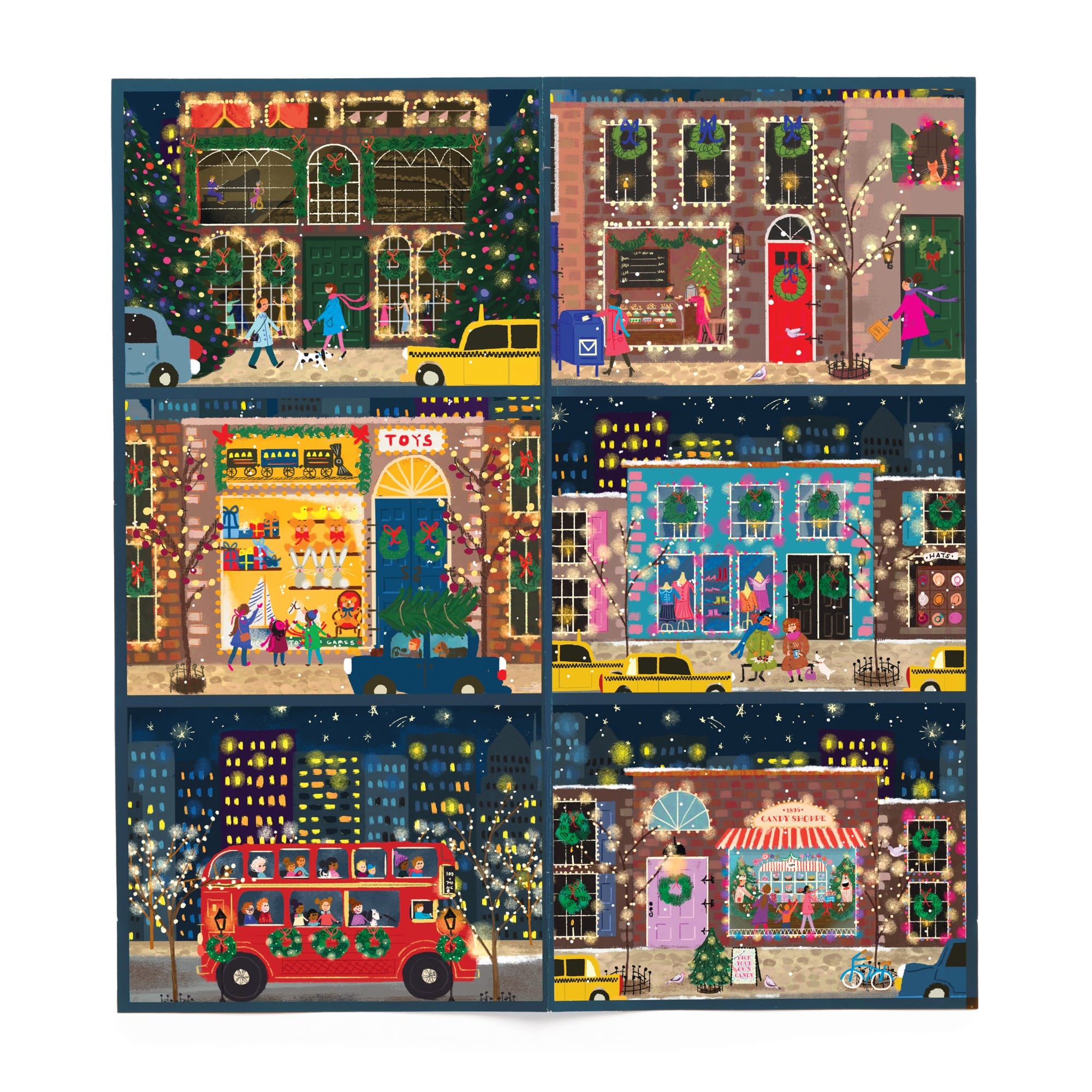 galison-winter-lights-puzzle-adventskalender-12x-80-teile image 6