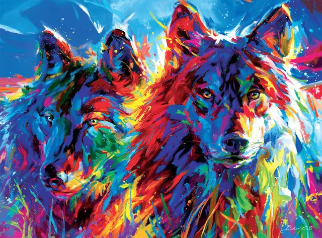 buffalo-games-wolves-true-love-1000-teile-puzzle-w-lfe image 1
