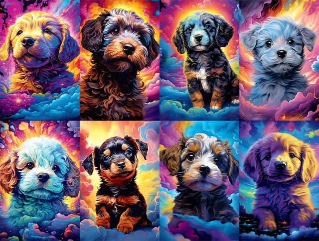 buffalo-games-dog-days-cosmic-canines-750-teile-puzzle-hunde image 1