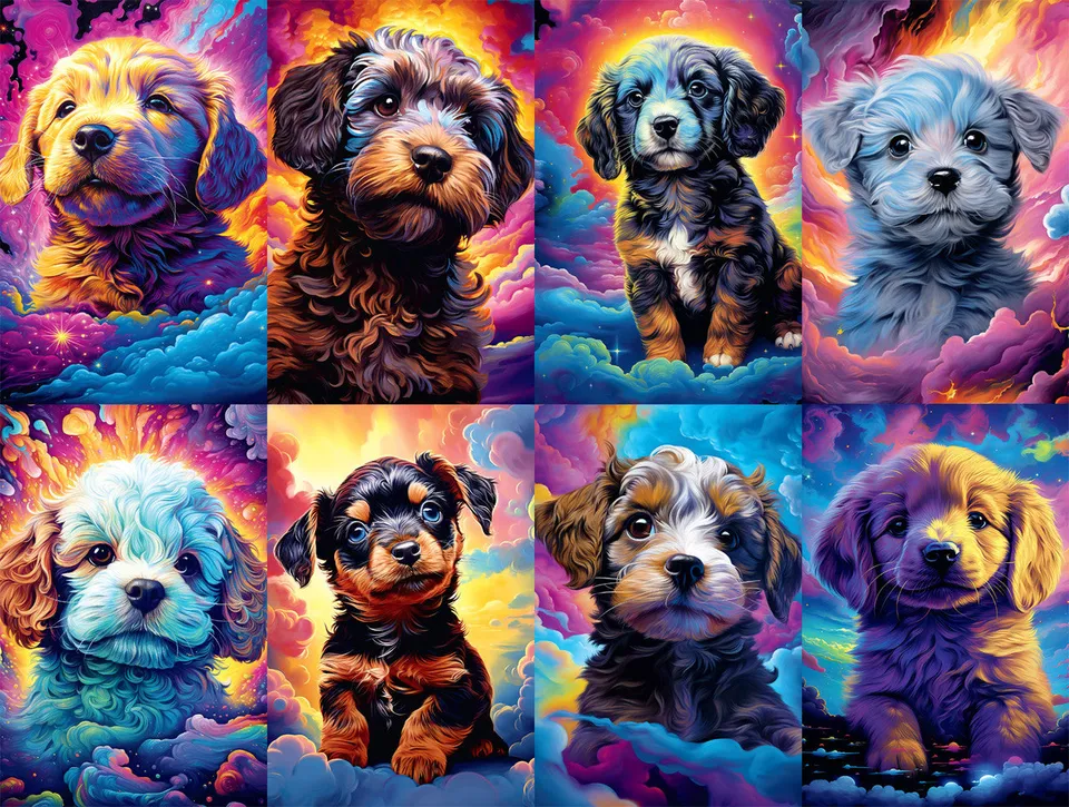 buffalo-games-dog-days-cosmic-canines-750-teile-puzzle-hunde image 1