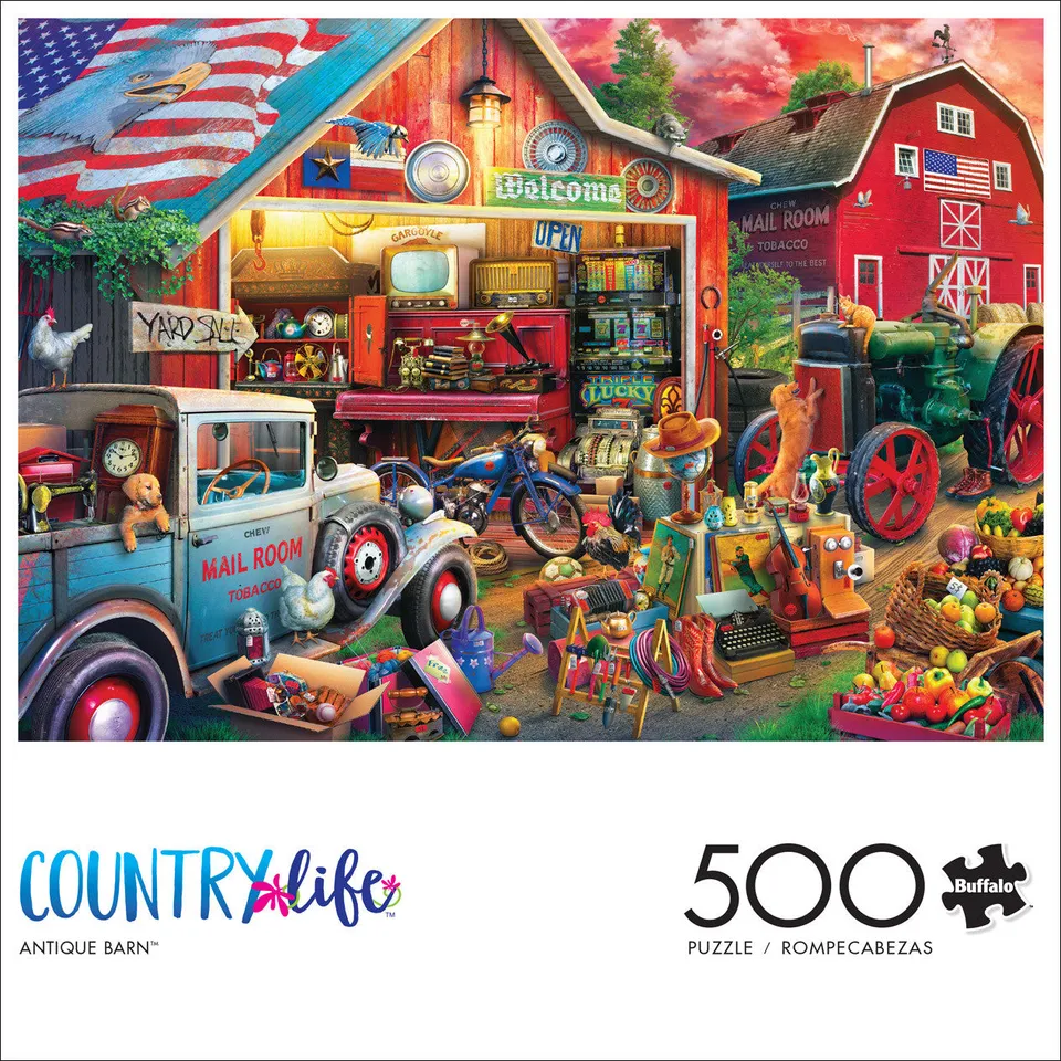 buffalo-games-country-life-antique-barn-puzzle-500-teile-scheune image 1
