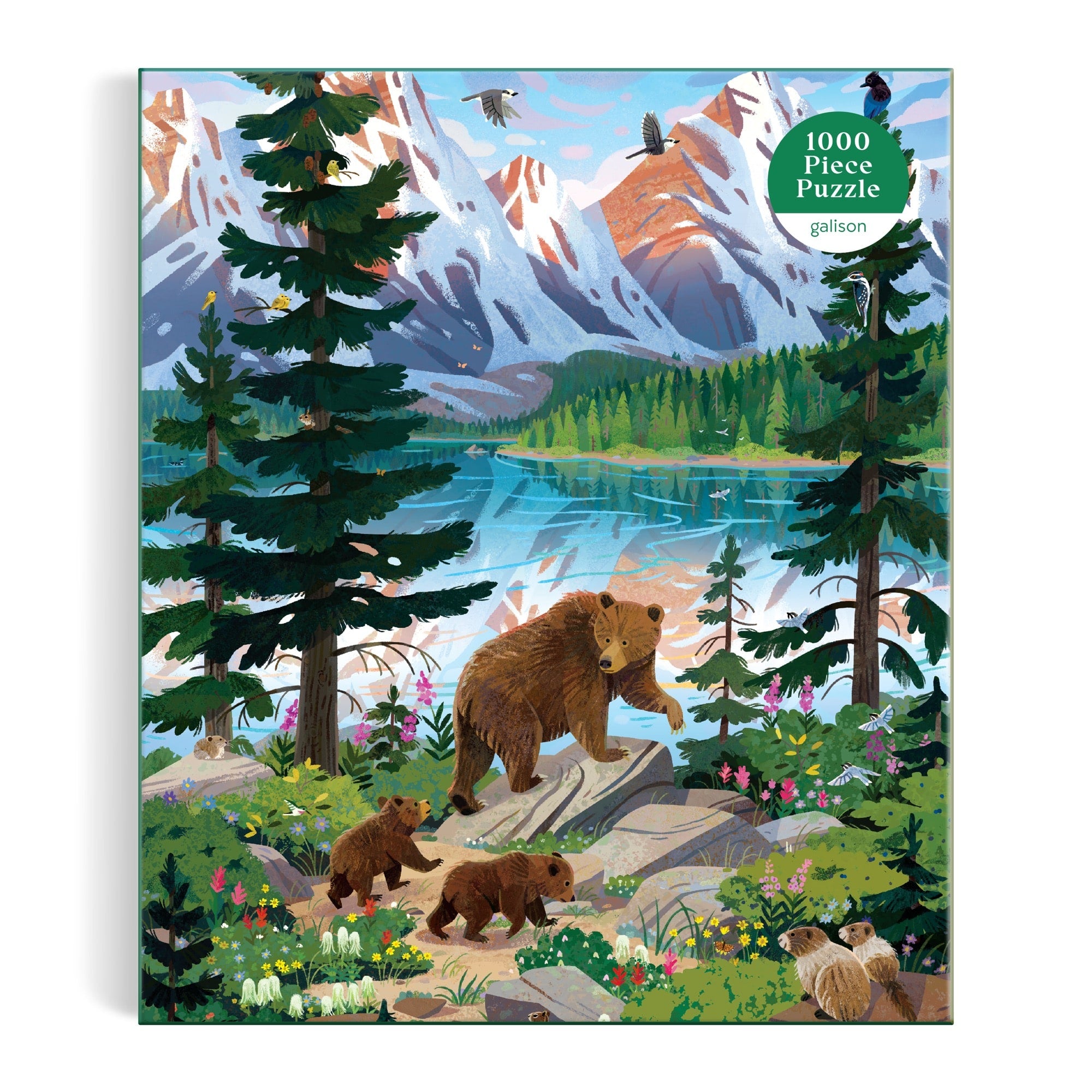 galison-valley-of-the-peaks-puzzle-1000-teile-bergsee image 2