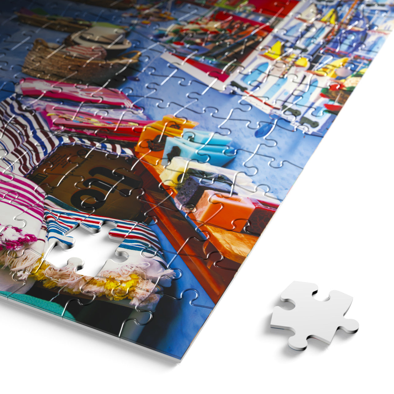 blanc-blue-city-of-morocco-300-teile-puzzle-marokko image 6