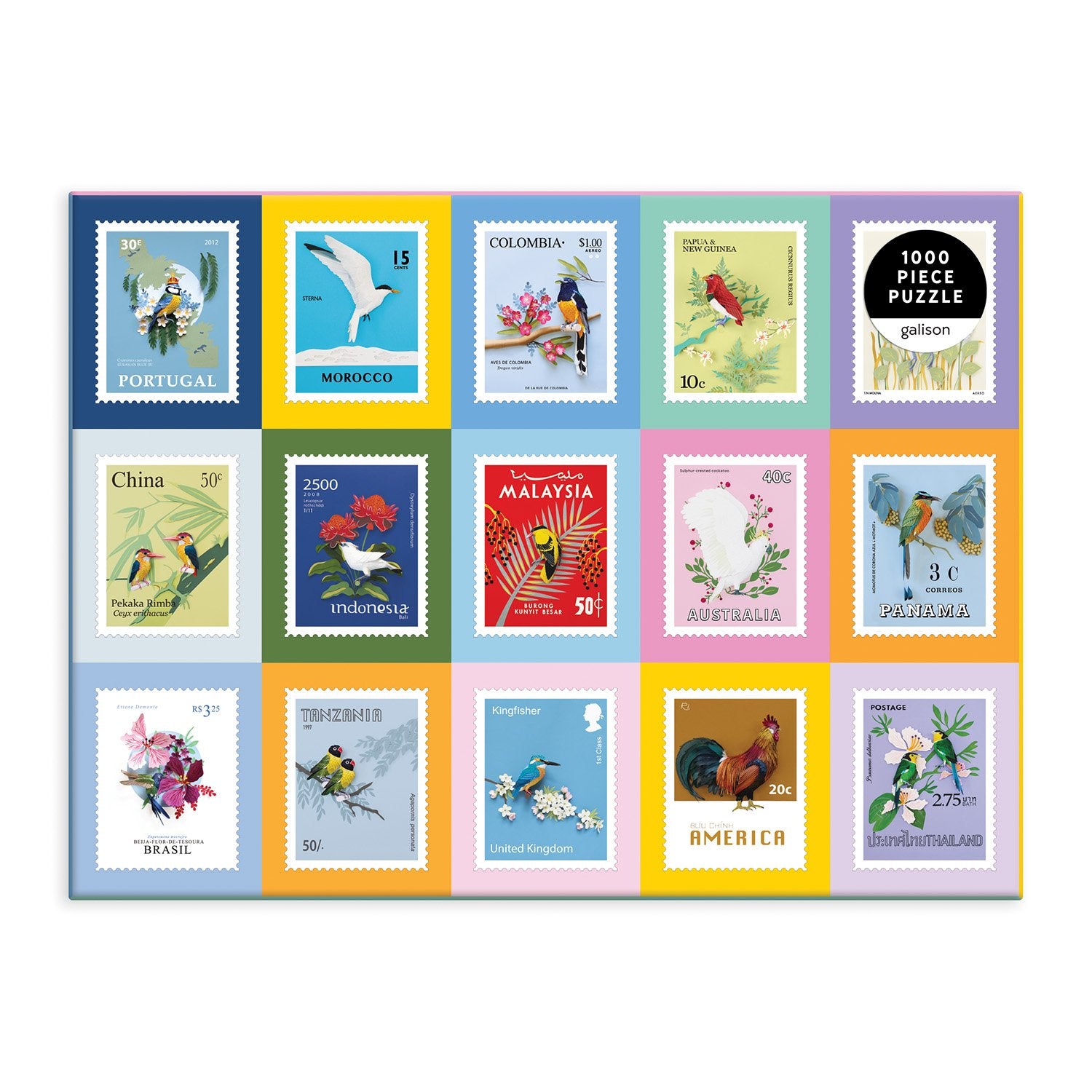 galison-birds-of-the-world-puzzle-1000-teile-v-gel image 2