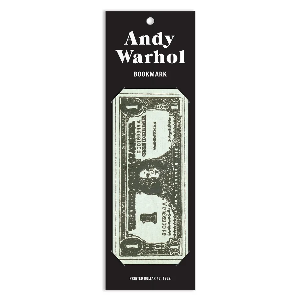 galison-andy-warhol-dollar-bill-lesezeichen-papier image 1