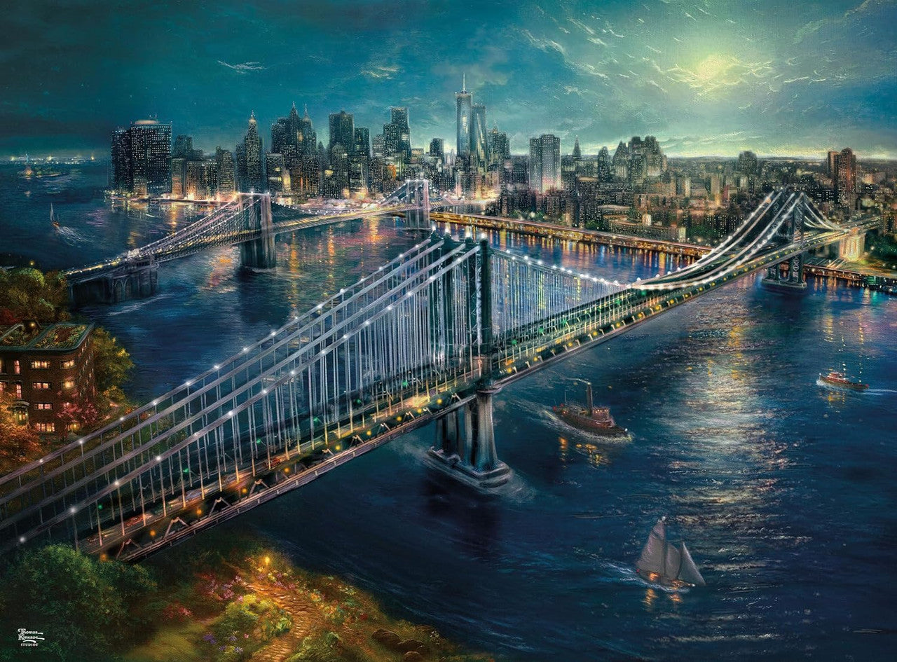 ceaco-moonlight-over-manhattan-1000-teile-puzzle-kinkade image 2