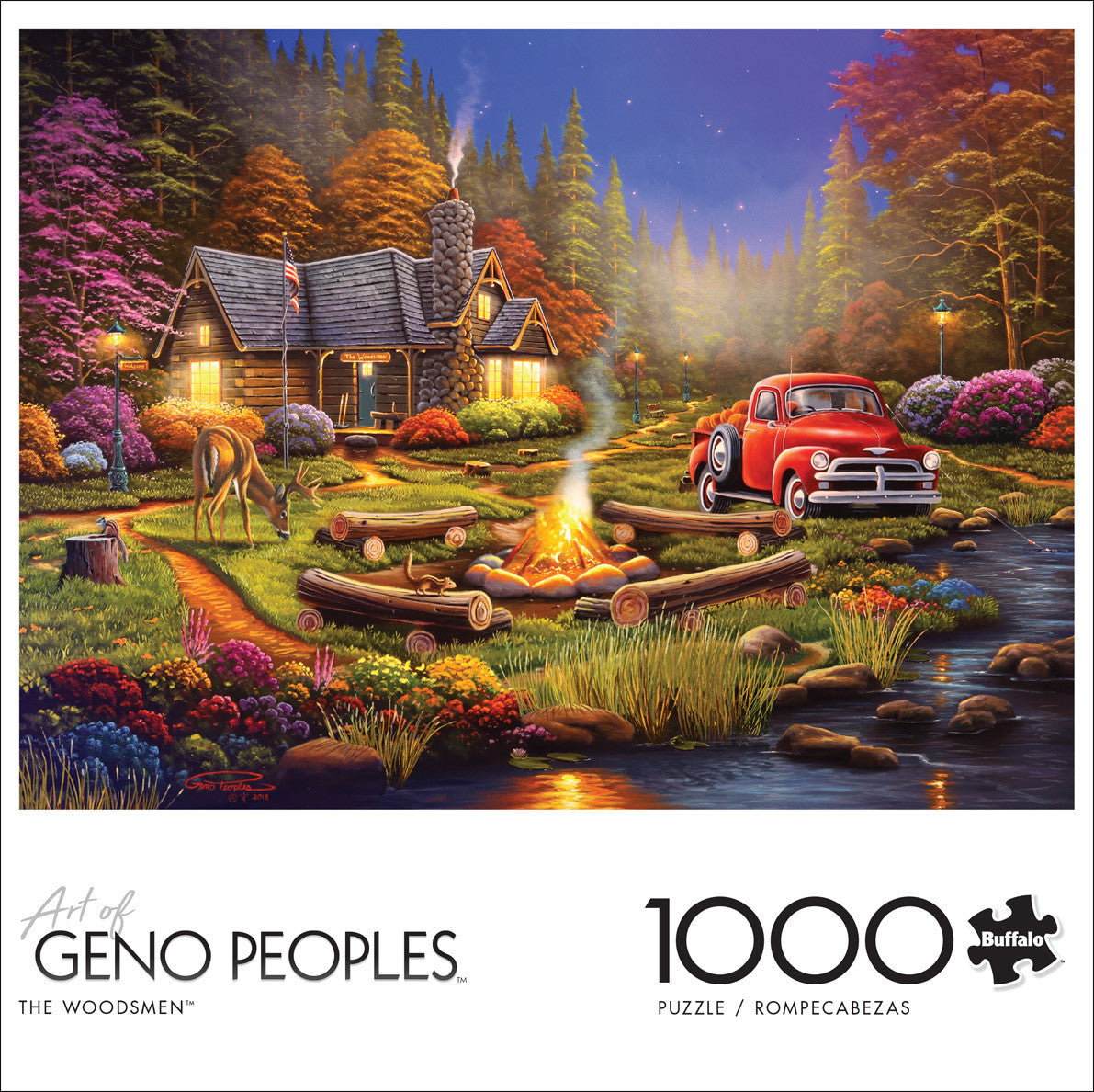 buffalo-games-peoples-the-woodsmen-puzzle-1000-teile-wald image 2