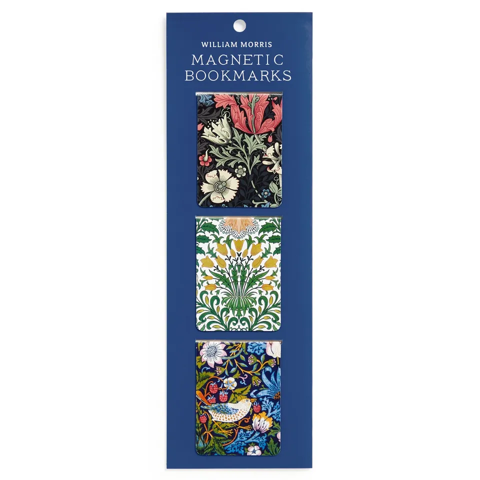 galison-william-morris-magnetlesezeichen-3er-set-floral image 1
