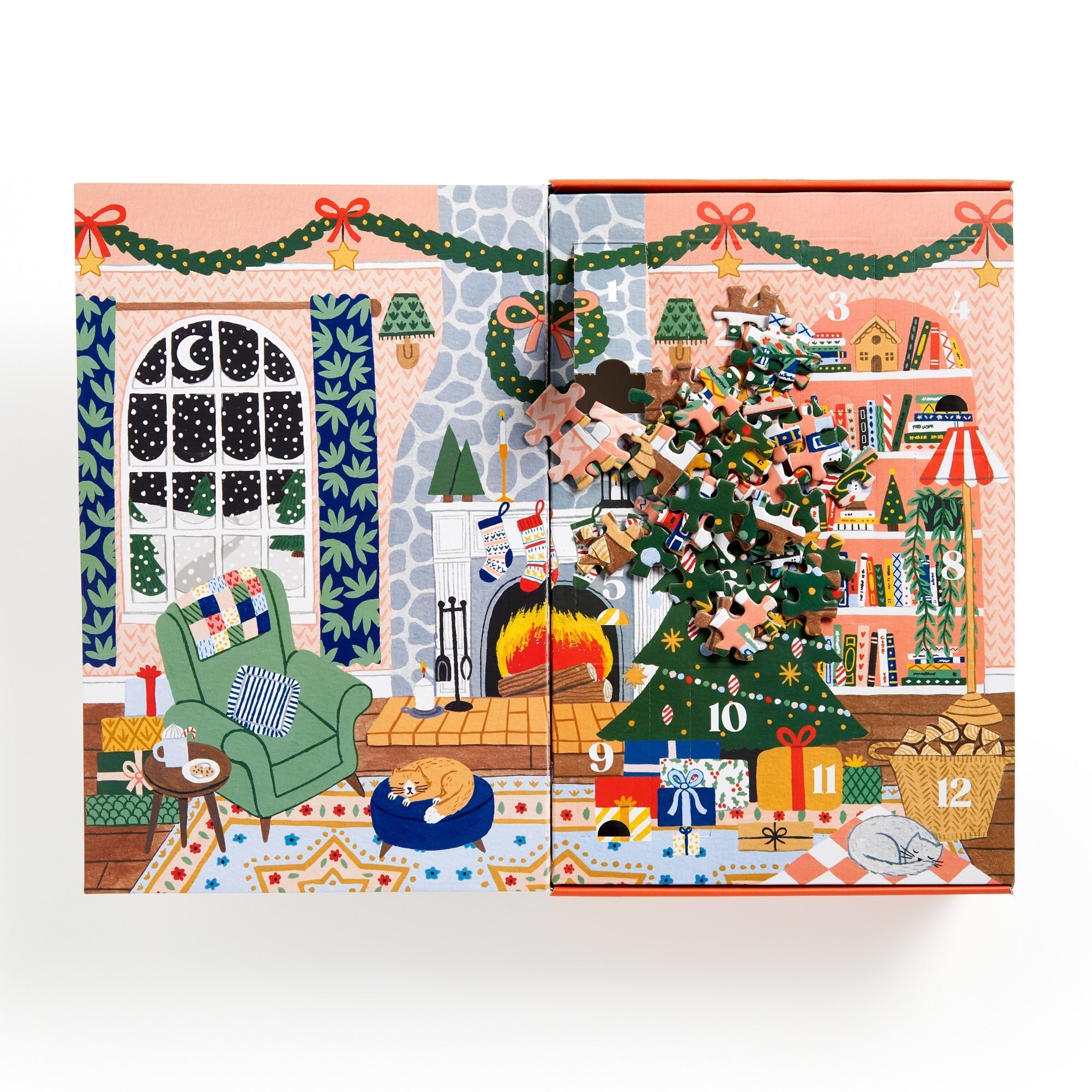galison-home-for-holidays-adventskalender-puzzle-500-teile image 5