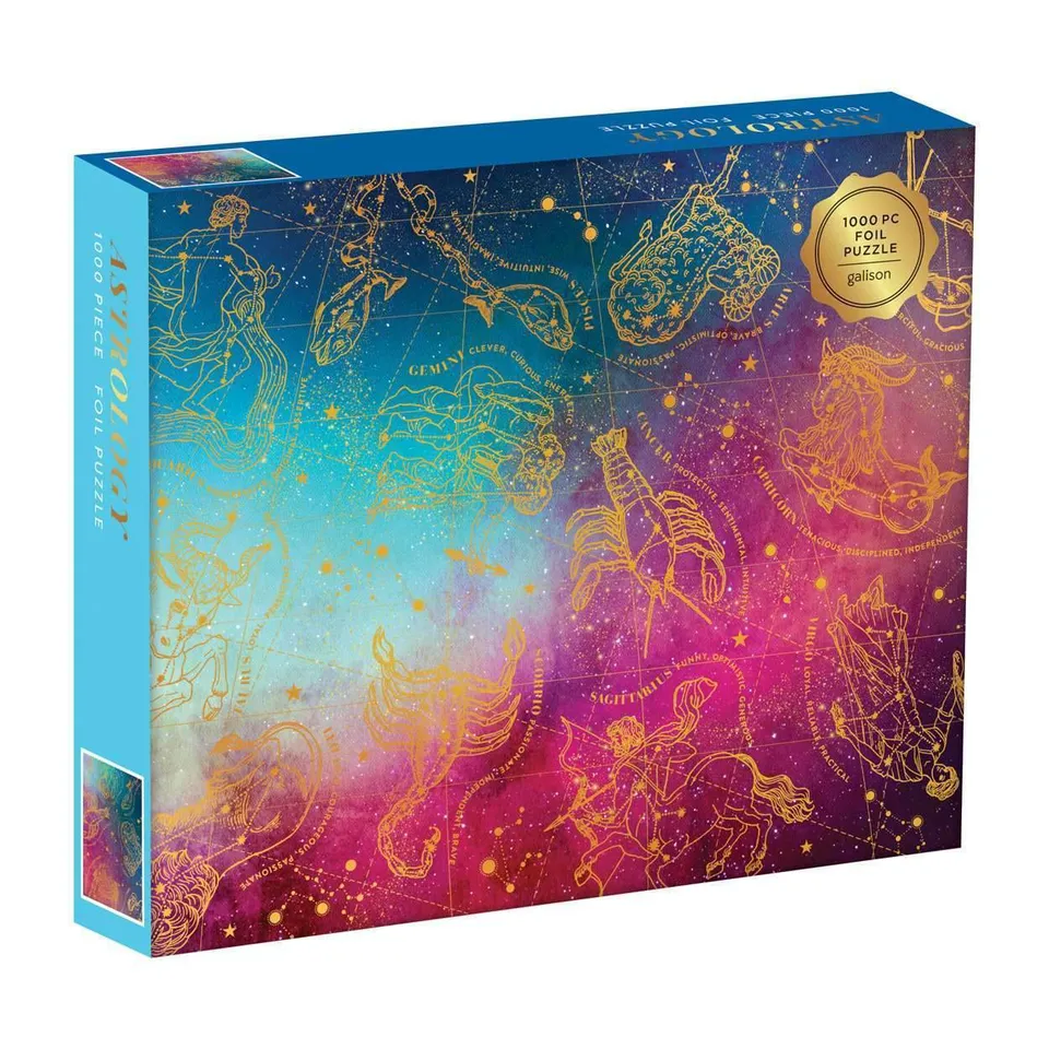 galison-cosmos-astrology-foil-puzzle-1000-teile-sternzeichen image 1