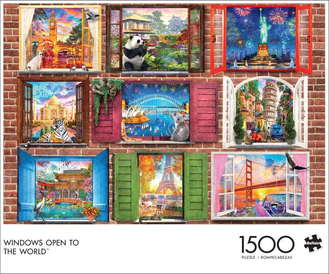 buffalo-games-windows-open-to-the-world-1500-teile-puzzle image 1