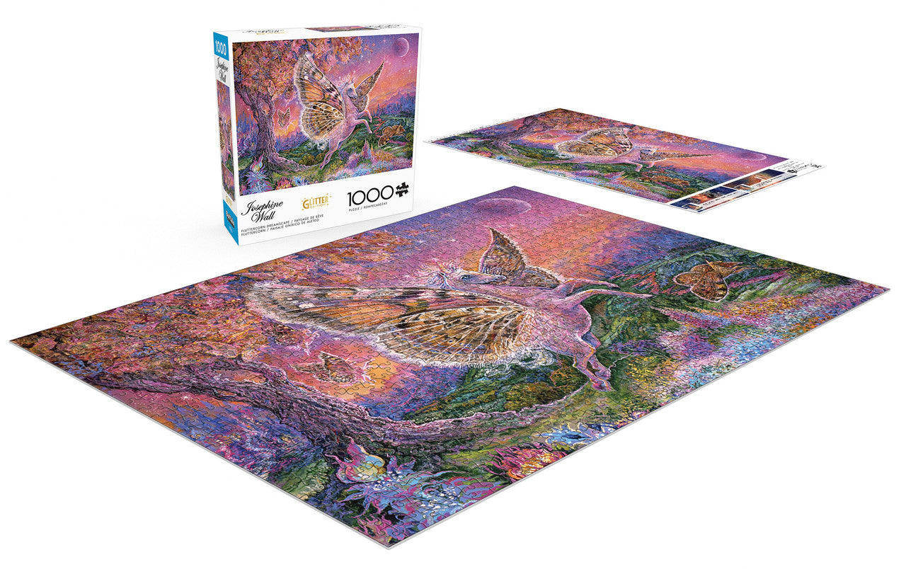 buffalo-games-josephine-wall-fluttercorn-dreamscape-puzzle-1000-teile-glitzer image 2