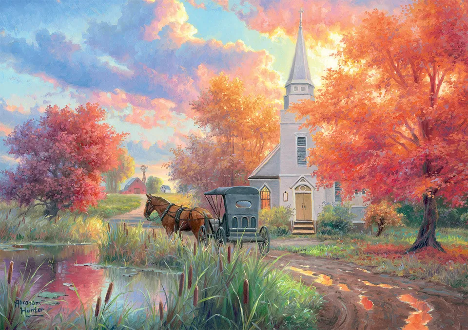 buffalo-games-sunday-morning-puzzle-500-teile-54x38-cm image 1