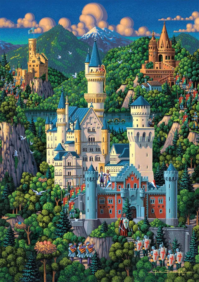 buffalo-games-dowdle-neuschwanstein-puzzle-300-teile image 1