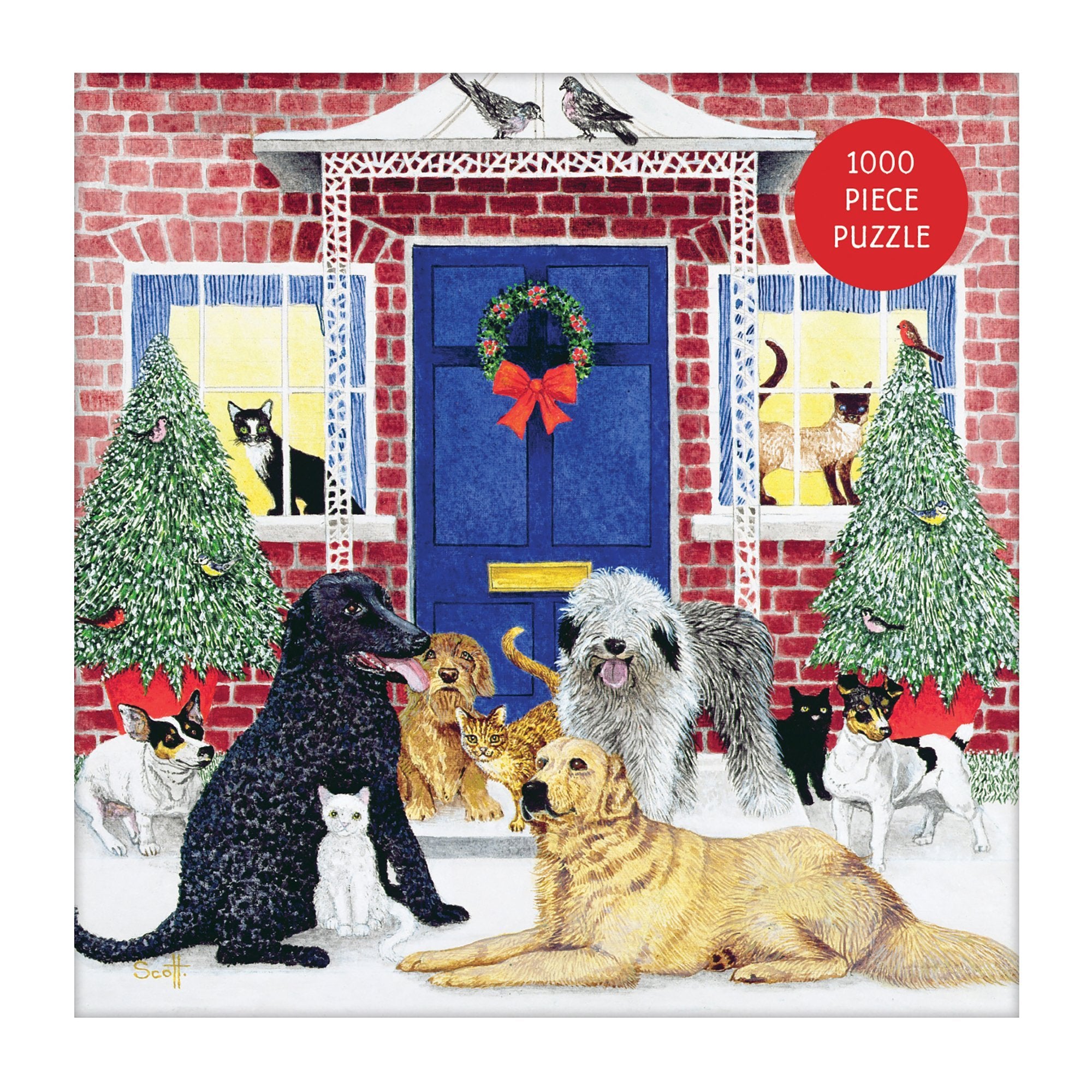 galison-christmas-cottage-1000-teile-weihnachtspuzzle image 4
