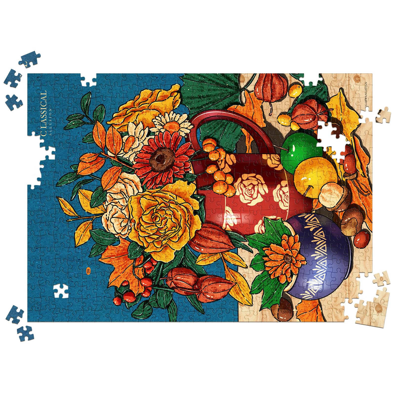 huadada-500-pieces-puzzle-500-teile-kiefernzapfen-49x35-cm image 8