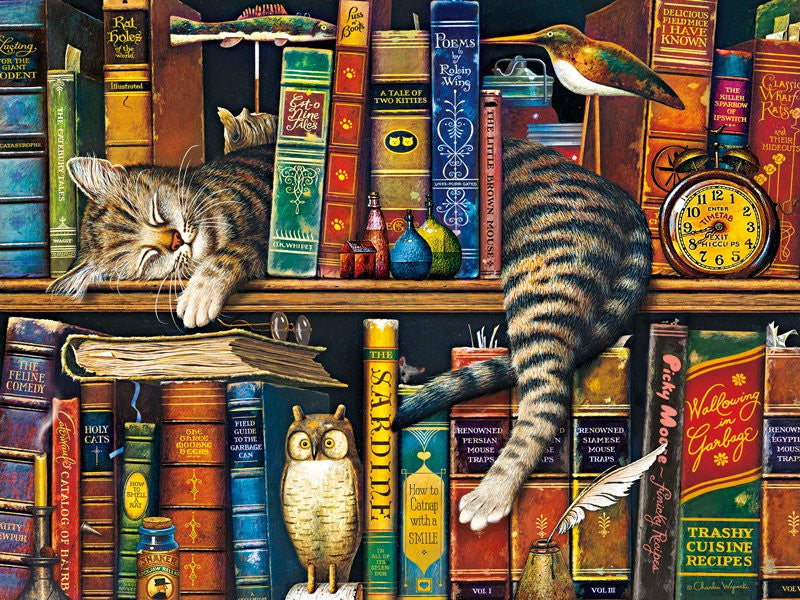 buffalo-games-frederick-literate-puzzle-750-teile-katzen image 2