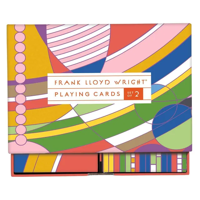 galison-games-frank-lloyd-wright-spielkarten-2-decks-schuber image 1