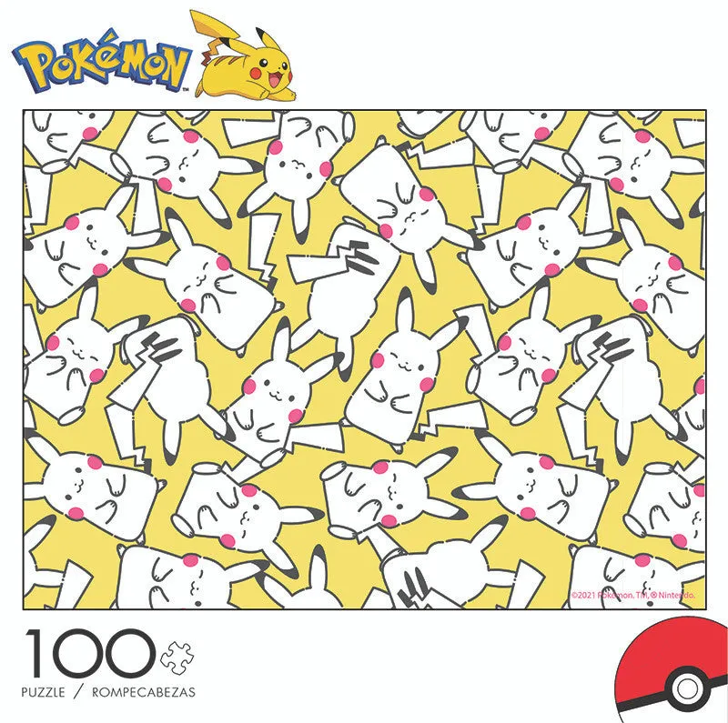 buffalo-games-pok-mon-pikachu-pattern-100-teile-puzzle-kinder image 1