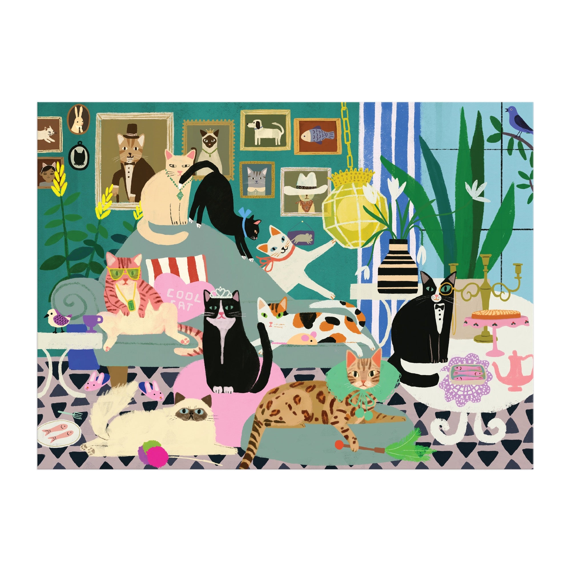 galison-glamour-cats-1000-teile-puzzle-katzenmotiv image 6