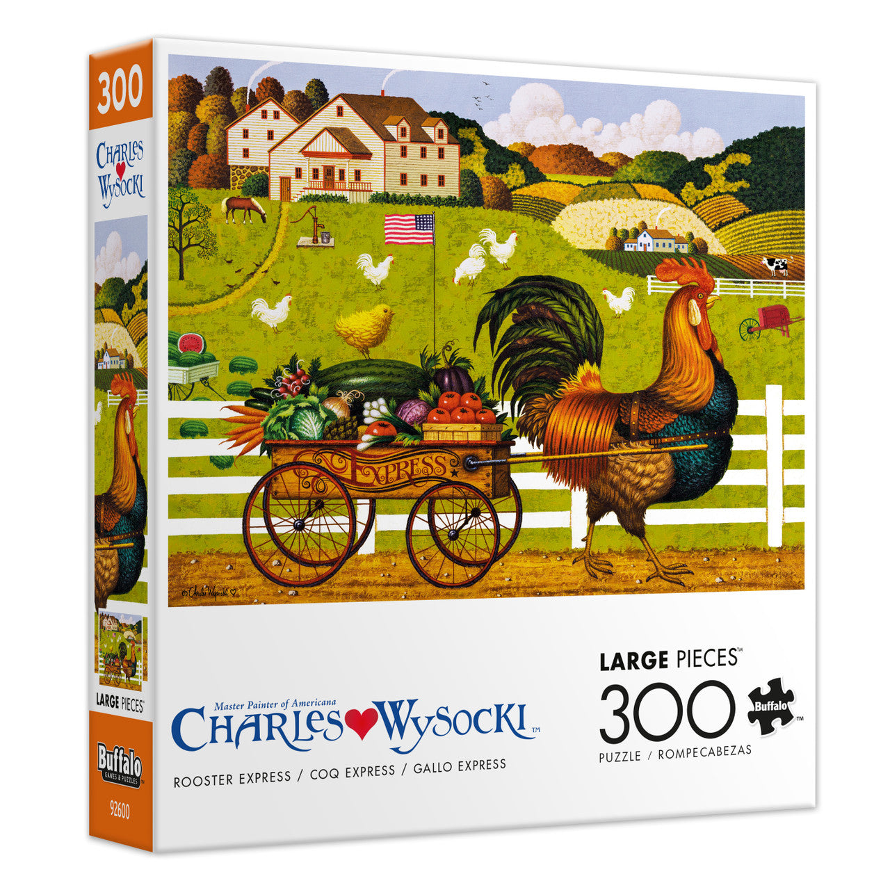 buffalo-games-rooster-express-300-teile-puzzle-bauernhof image 2