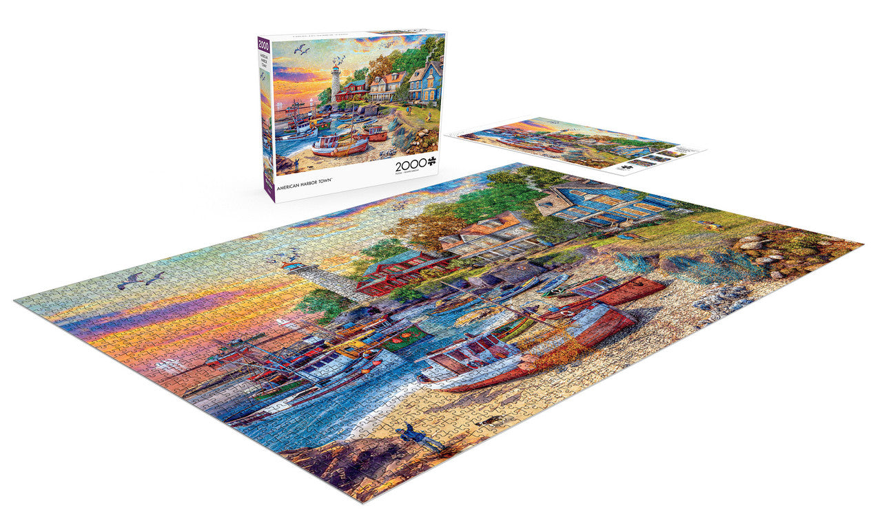 buffalo-games-american-harbor-town-2000-teile-puzzle-hafen image 4