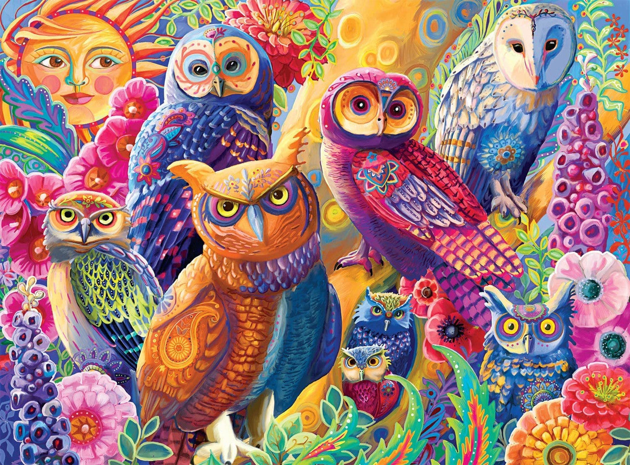 buffalo-games-vivid-owl-autonomy-puzzle-1000-teile-eulen image 1