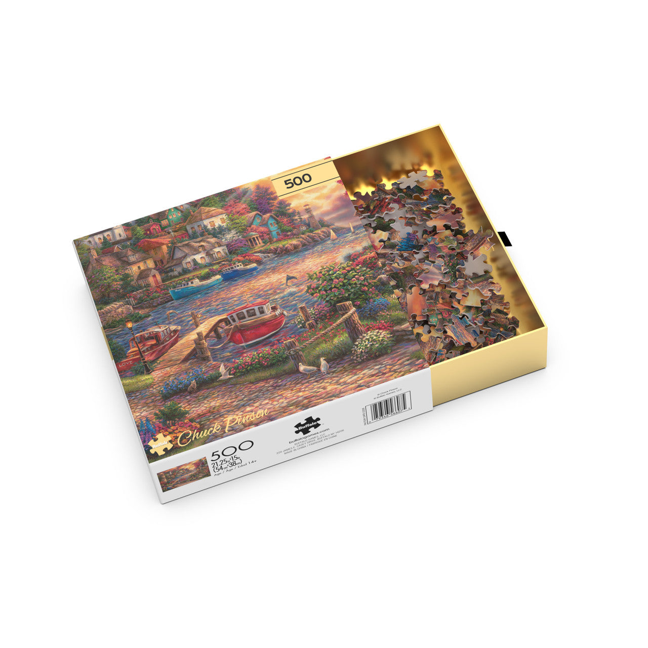 buffalo-games-gold-this-side-of-the-sea-500-teile-puzzle-leuchtturm image 4