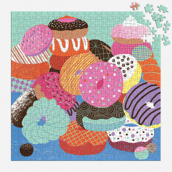 galison-donut-club-500-teile-puzzle-donuts-bunt image 3