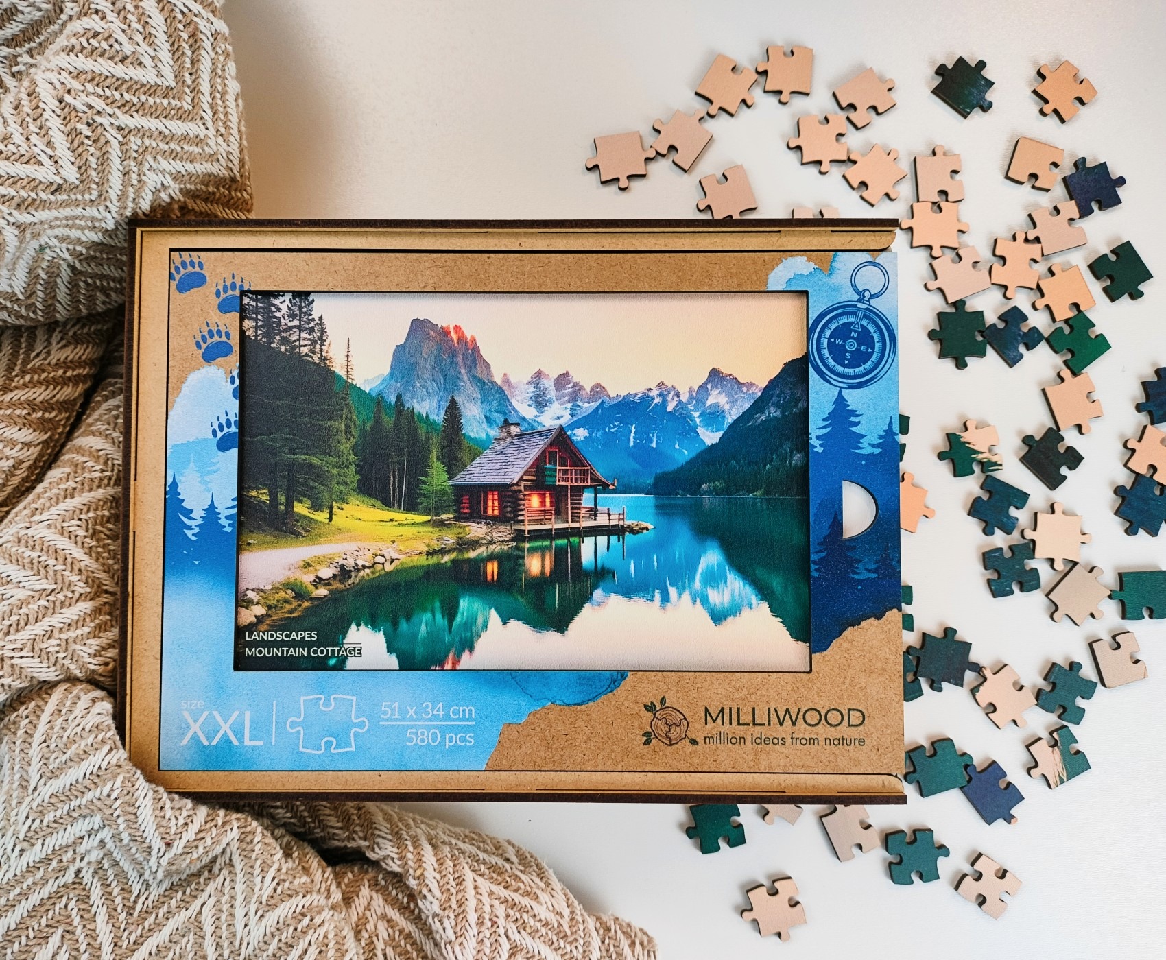 milliwood-landscapes-mountain-cottage-holzpuzzle-580-teile image 6