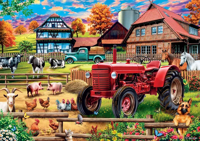 buffalo-games-country-life-countryside-500-teile-puzzle-hof image 1