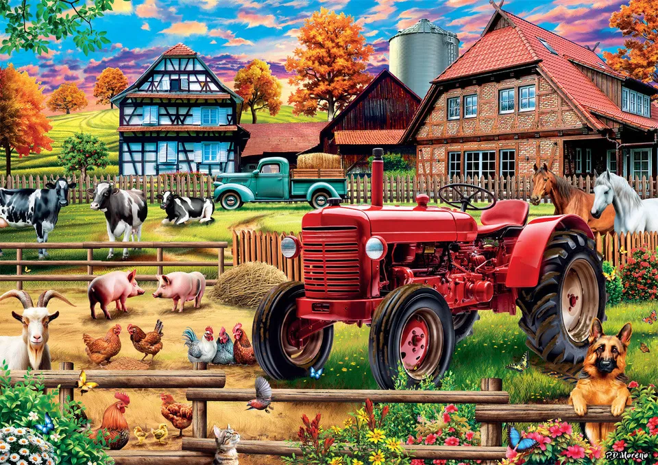 buffalo-games-country-life-countryside-500-teile-puzzle-hof image 1