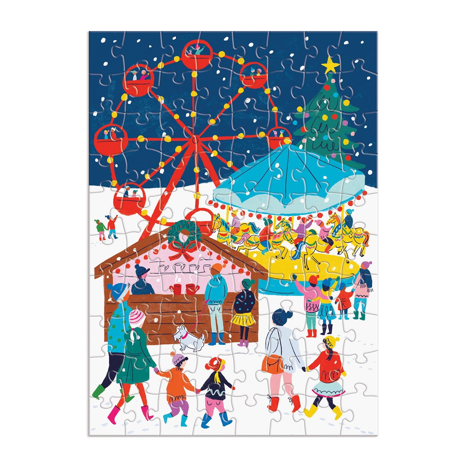 galison-merry-and-bright-adventskalender-puzzle-12x80-weihnachten image 5