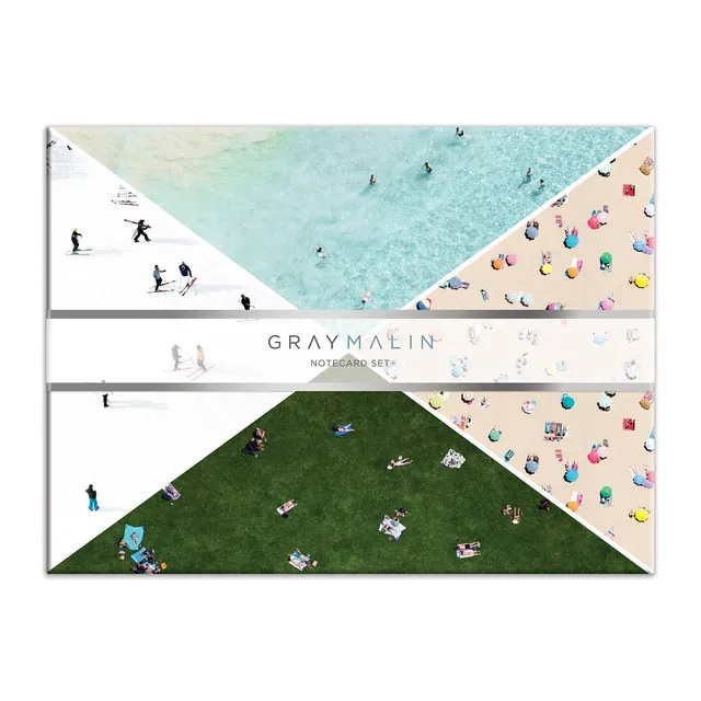galison-gray-malin-grusskarten-set-12-karten-strand-ski-folie image 1
