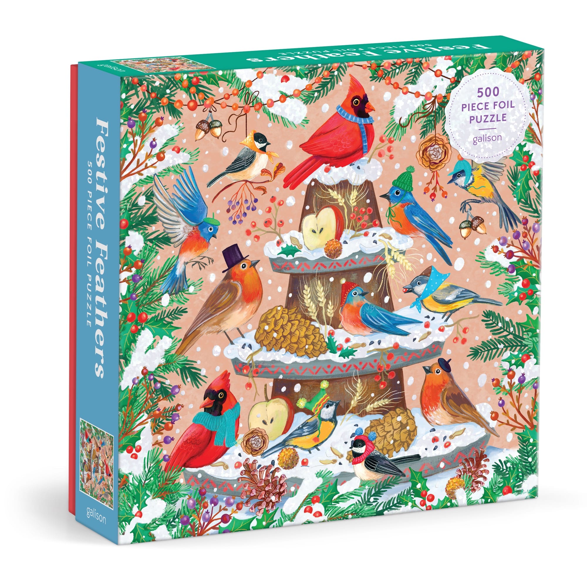 galison-festive-feathers-500-teile-puzzle-v-gel-folie image 1