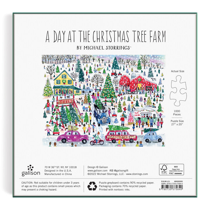 galison-christmas-tree-farm-1000-teile-puzzle-weihnachten-folie image 6