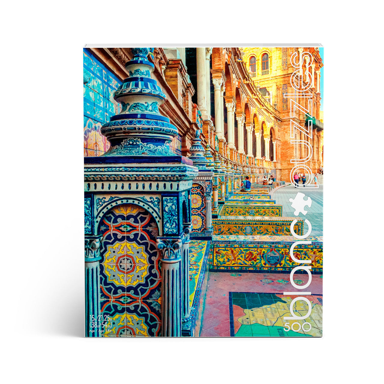blanc-spanish-tiles-500-teile-puzzle-mosaik-fliesenmuster image 7
