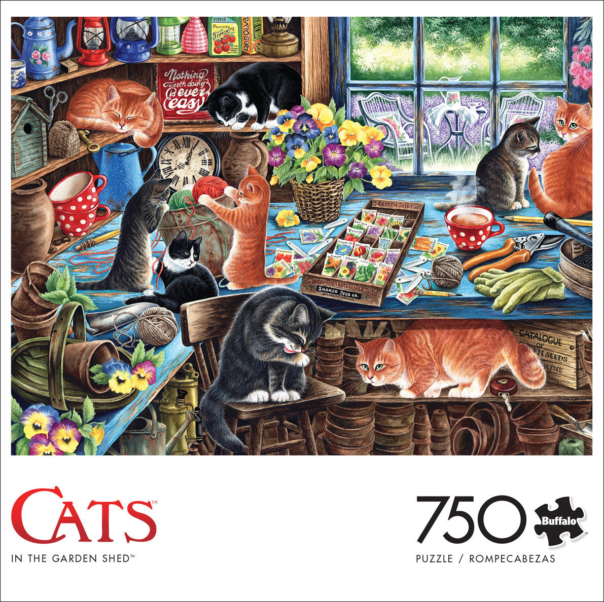 buffalo-games-cats-garden-shed-750-teile-puzzle-katzen image 4
