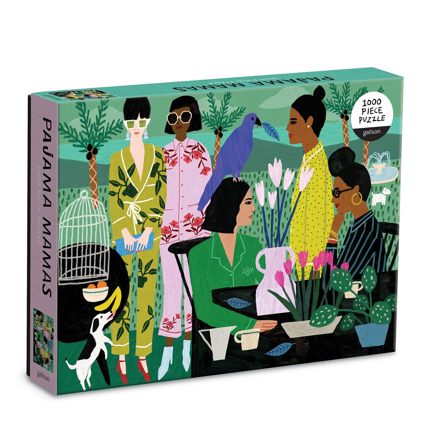 galison-pajama-mamas-1000-teile-puzzle-mode-pyjama image 1
