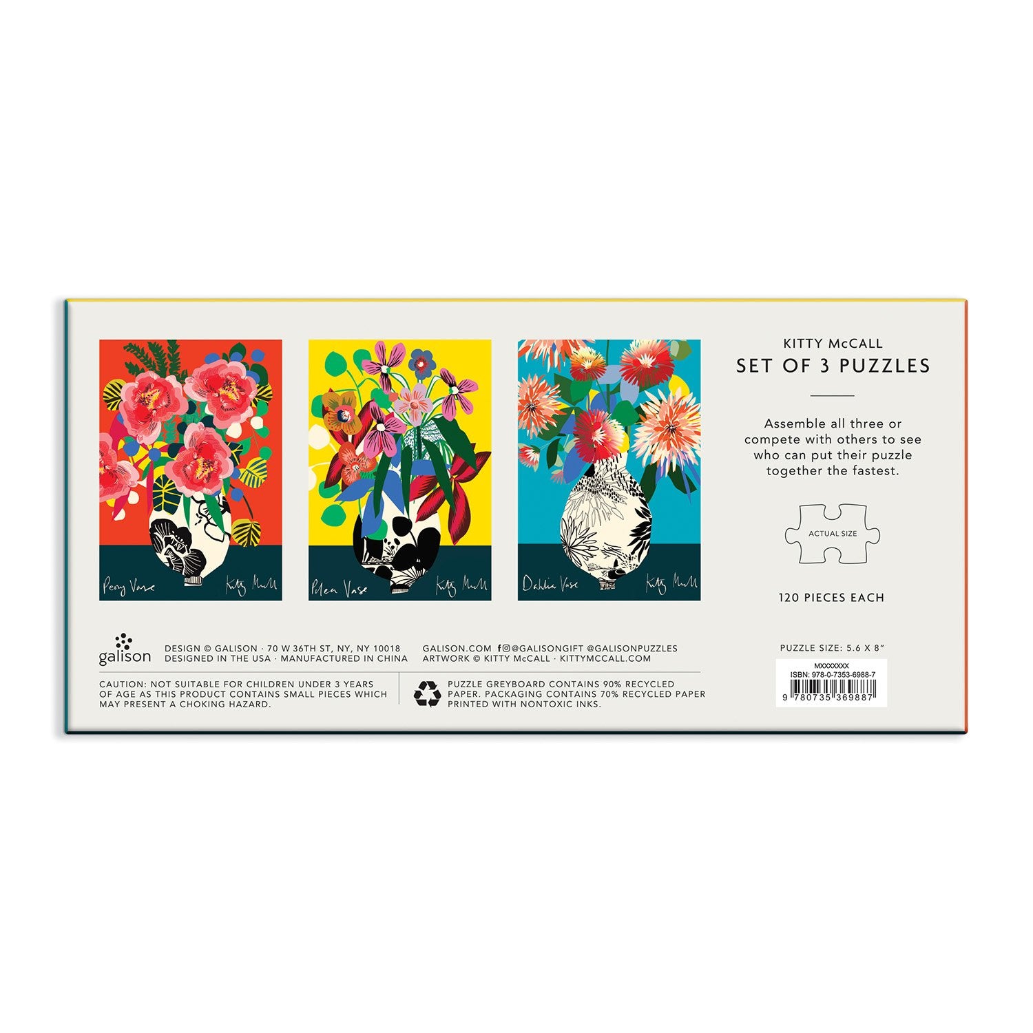 galison-kitty-mccall-puzzle-set-3x120-teile-blumen image 6