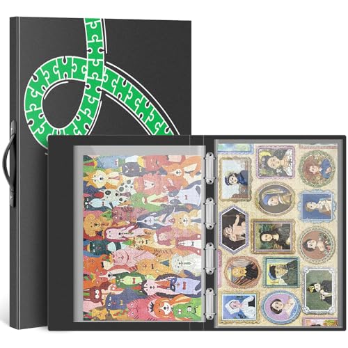 nariolar-puzzle-storage-mappe-1000-teile-ordner-15-taschen-staubdicht image 8