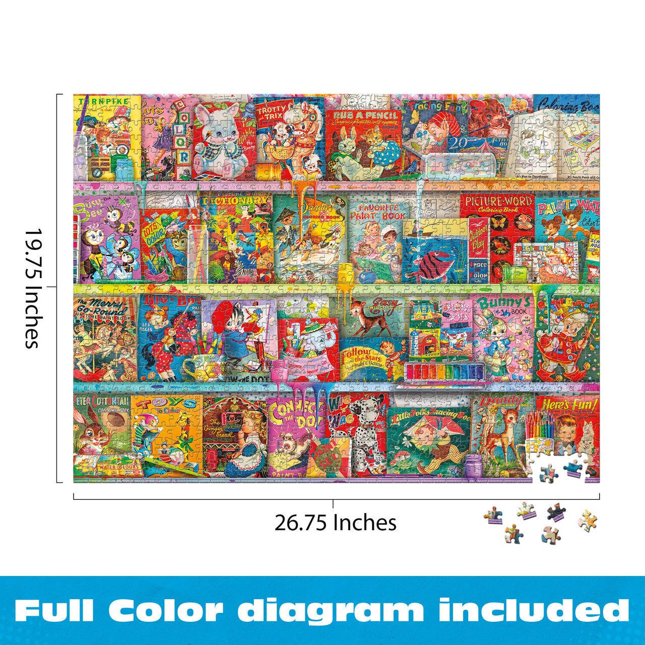 buffalo-games-aimee-stewart-kitschy-funbook-nook-1000-teile-puzzle image 5
