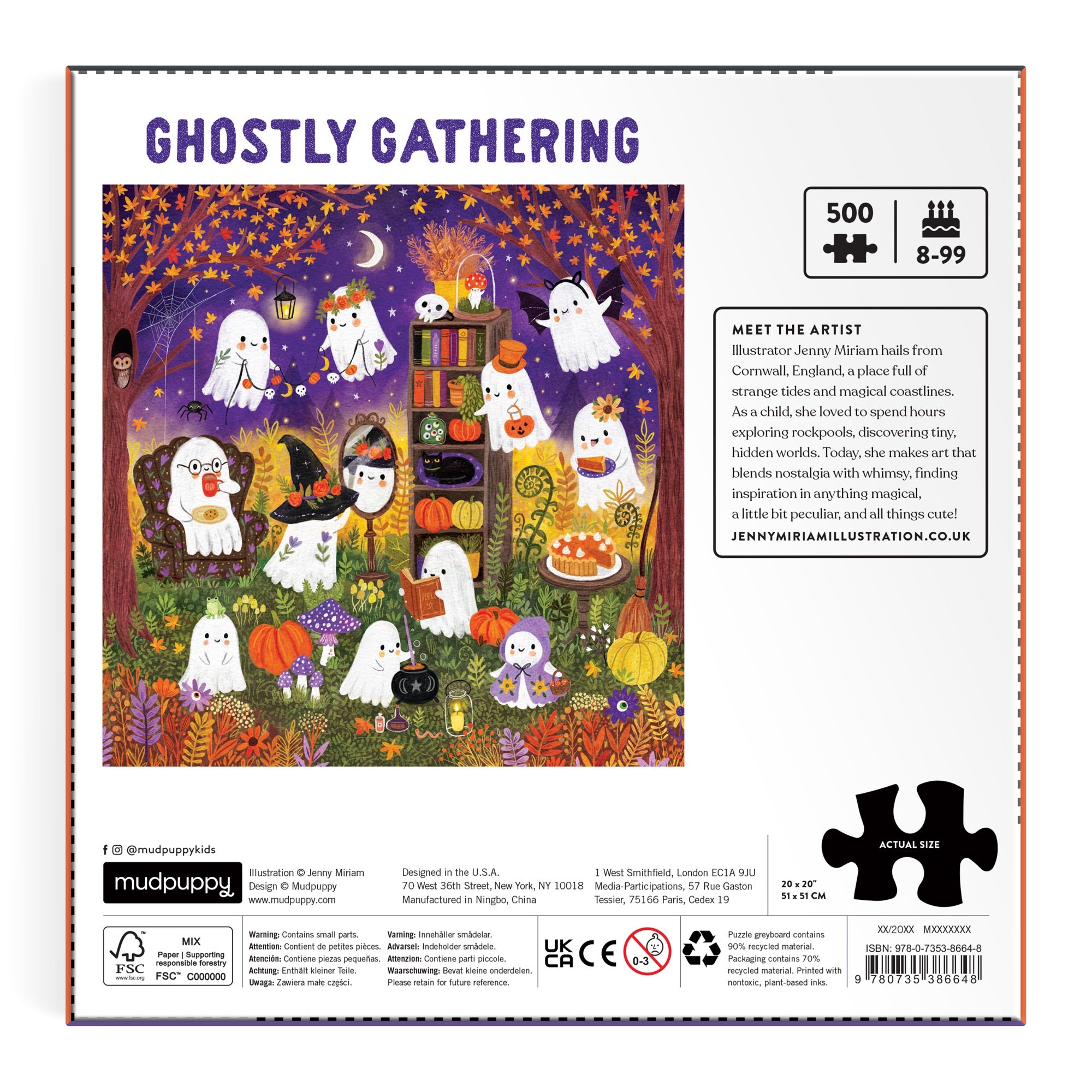 galison-ghostly-gathering-500-teile-puzzle-halloween-geister image 6