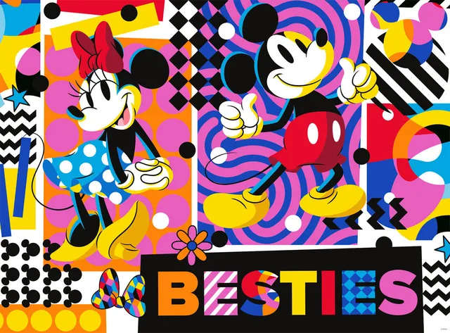 buffalo-games-mickeys-bold-expressions-puzzle-1000-teile-disney image 1