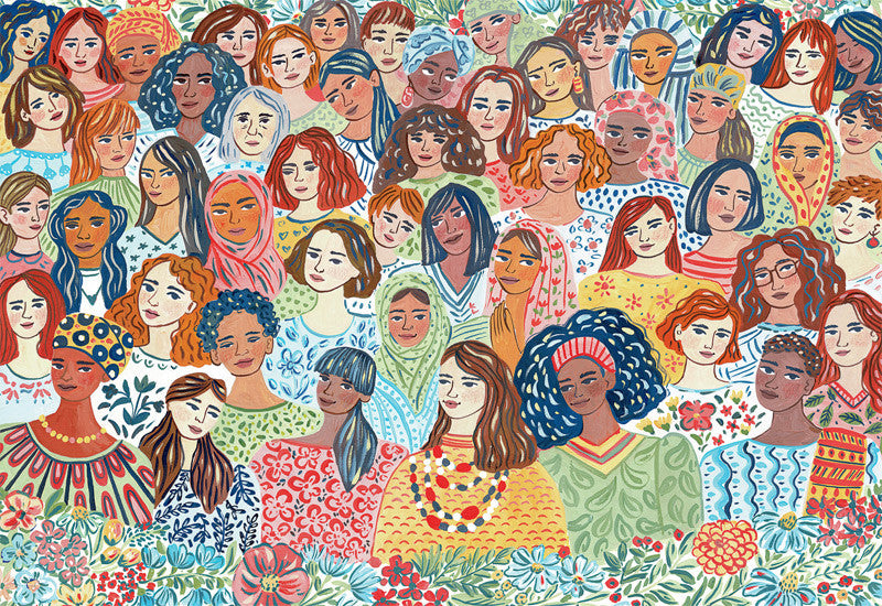 buffalo-games-woman-power-puzzle-1500-teile-blumenrand image 3