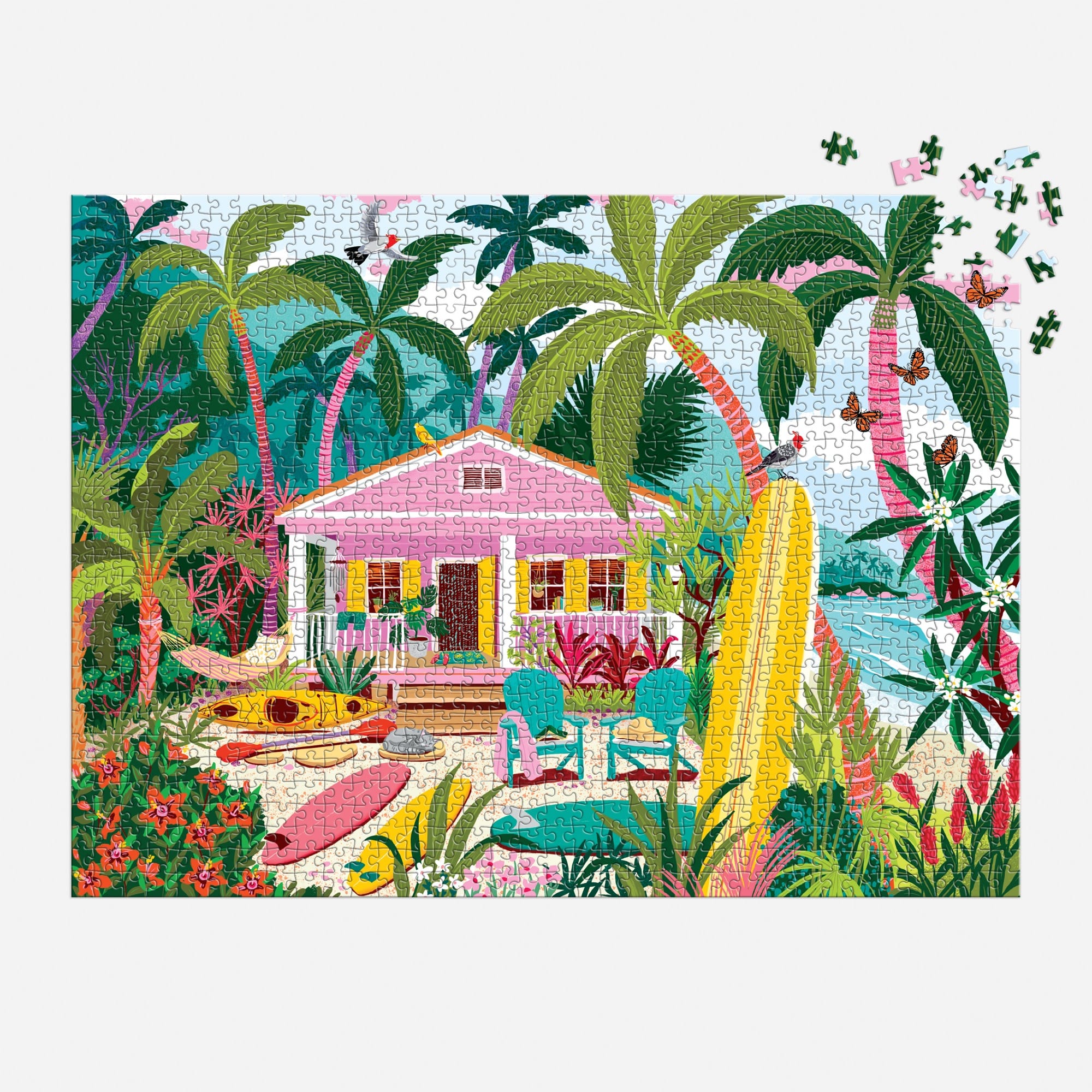 galison-surfside-bungalow-puzzle-1000-teile-strand-motiv image 4