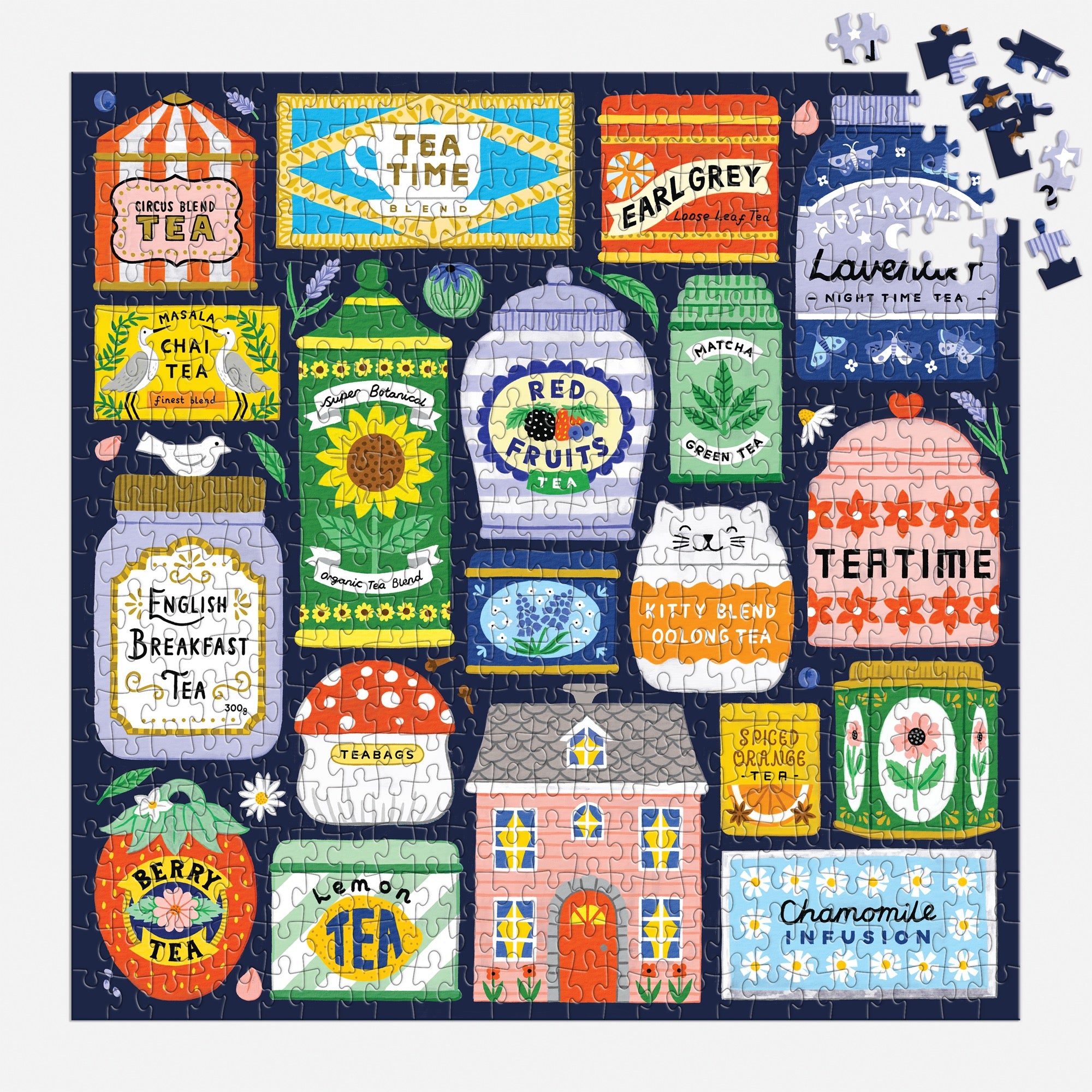 galison-spot-of-tea-puzzle-500-teile-teedosen-bunt image 4