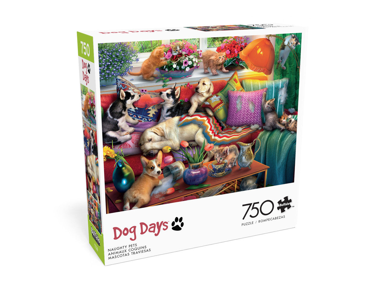 buffalo-games-dog-days-naughty-pets-750-teile-puzzle-hunde-katzen image 3